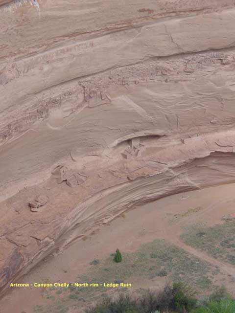 chinle - canyon de chelly- north rim - Ledge Ruin